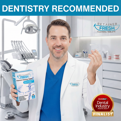 Retainer Cleaning Tablet Zahnschiene Reinigungstabletten - Zahnspangenreiniger für Retainer, Aligner Retainer Fresh