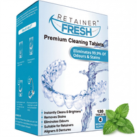 Retainer Cleaning Tablet Zahnschiene Reinigungstabletten - Zahnspangenreiniger für Retainer, Aligner Retainer Fresh