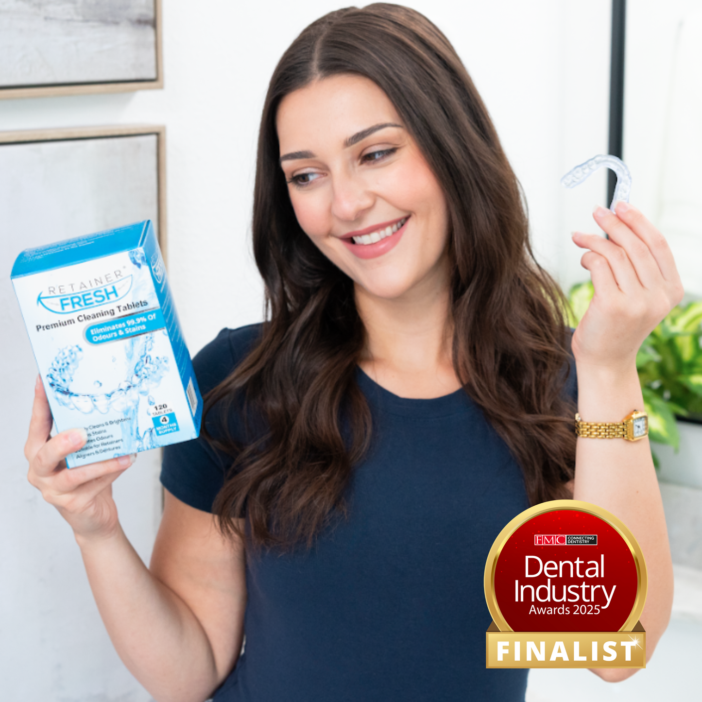Retainer Cleaning Tablet Zahnschiene Reinigungstabletten - Zahnspangenreiniger für Retainer, Aligner Retainer Fresh